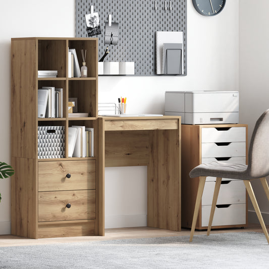 HKH Escritorio Roble Artesanal Madera Ingenieril