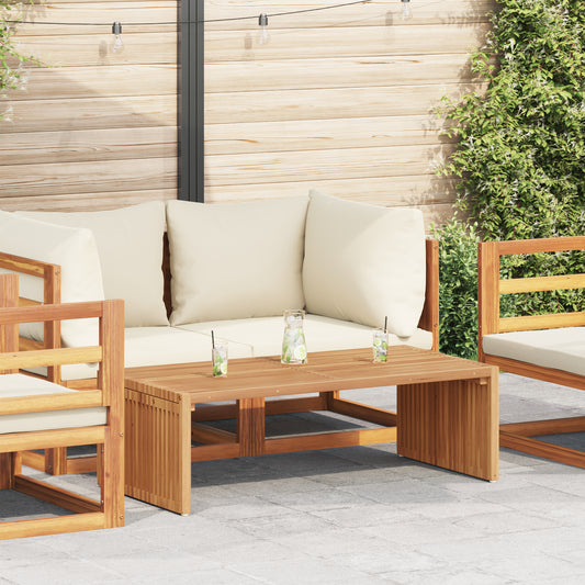 HKH Mesa Lateral do Jardim 110x55x35,5 Cm Madeira Maciça Teca - Castanho