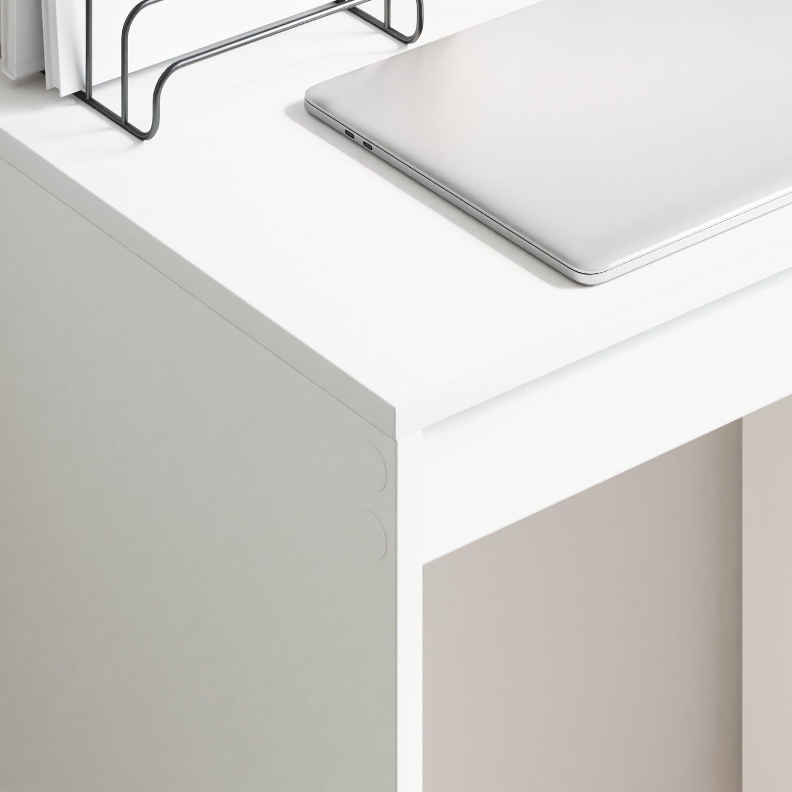 Mesa de Escritorio Minimalista Blanca HKH Aglomerado