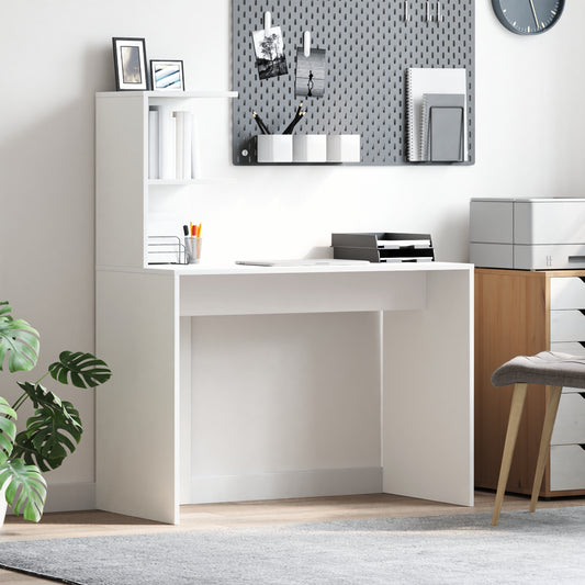 Escritorio HKH Blanco MDF Compacto Inserciones Decorativas