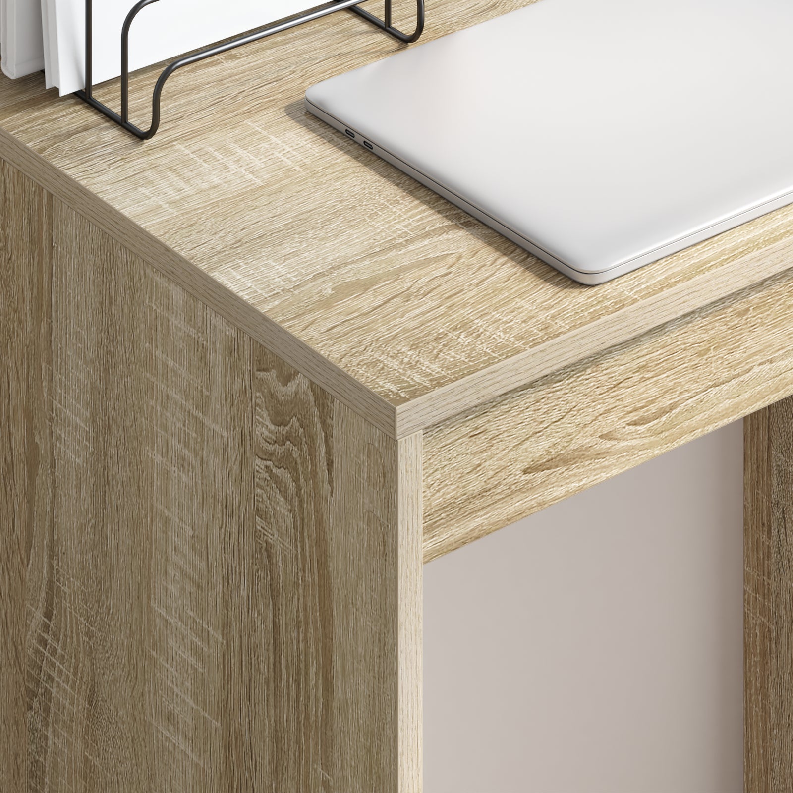 HKH Escritorio para computadora Roble Sonoma Madera de ingeniería