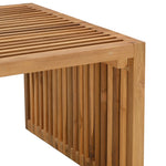 HKH Mesa Lateral do Jardim 110x55x35,5 Cm Madeira Maciça Teca - Castanho