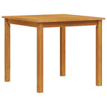 Conjunto de Jantar Jardim HKH 3 Peças Madeira Maciça Acácia, Cadeiras de Jardim HKH 2 Pcs 56x56x90 Cm Madeira Maciça Acácia - Castanho