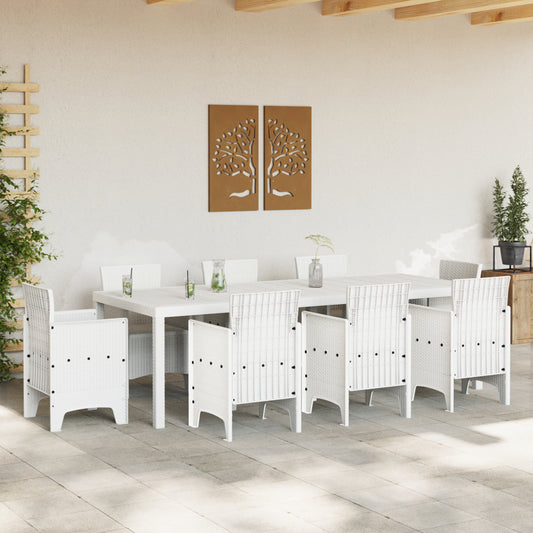 Mesa de Jardín HKH Blanca 250x100x73 Cm Poliratán, Mesa de Jardín HKH Blanca 100x100x73 Cm Poliratán, Mesa de Jardín HKH Blanca 150x100x73 Cm Poliratán - Blanco