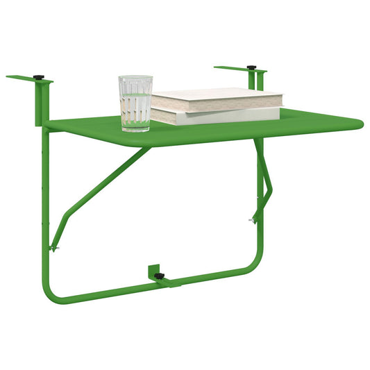 HKH Mesa Dobrável de Varanda Aço - Verde