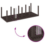 HKH Conjunto de Jantar Jardim 9 Peças com Almofadas Polirattan - Castanho