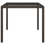 HKH Mesa de Jantar de Jardim Vime de Pe - Castanho