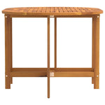 Mesa de Jardim Dobrável Butterfly 110x60x72 Cm em Madeira Sólida de Acácia Oval - Castanho