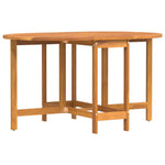 Mesa de Jardim Dobrável Butterfly 110x60x72 Cm em Madeira Sólida de Acácia Oval - Castanho