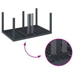 HKH Conjunto de Jantar de Jardim de 5 Peças com Almofadas Rattan Poliéster - Antracite