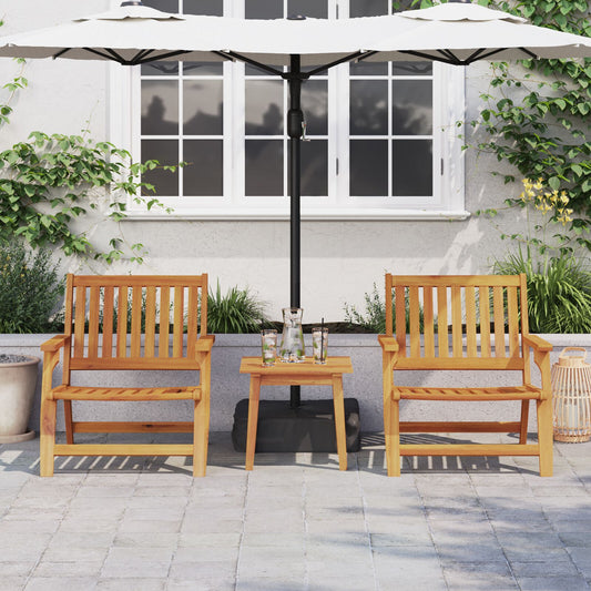 HKH Cadeiras de Jardim 2 Pcs 76x67x73.5 Cm Madeira Maciça de Acácia - Castanho