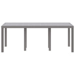 Mesa de Jardim HKH 200x100x73 Cm Polirattan - Cinzento-claro