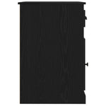 HKH Escritorio con almacenaje Roble Negro Madera de Ingeniería