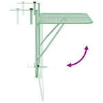 HKH Mesa Suspensa Dobrável para Varanda - Verde Menta, , Aço