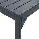 Mesas de Extensão HKH 2 Pcs Antracite 210x90x73 Cm Aço, Mesa de Jardim Extensível HKH Antracite (140-210)x90x73 Cm Aço - Cinzento