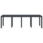 Mesa de Jardim HKH 250x100x73 Cm Poly Rattan - Antracite
