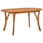HKH Conjunto de Jantar de 7 Peças da com Almofadas Pretas de Rattan Acácia - Preto
