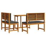 HKH 7 Pcs Conj. Sofás Jardim com Almofadões Vime Pe Cinzento-claro - Cinzeto
