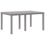 HKH Conjunto de Jantar de Jardim de 5 Peças com Almofadas Cinza Claro Rattan Sintético - Cinzento