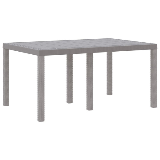HKH Conjunto de Jantar de Jardim de 5 Peças com Almofadas Cinza Claro Rattan Sintético - Cinzento