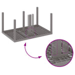 HKH Conjunto de Jantar de Jardim de 5 Peças com Almofadas Cinza Claro Rattan Sintético - Cinzento