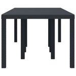 Mesa de Jardim HKH 250x100x73 Cm Poly Rattan - Antracite