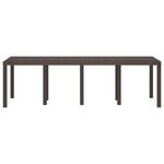 Mesa de Jardim HKH 250x100x73 Cm em Rattan Sintético - Castanho
