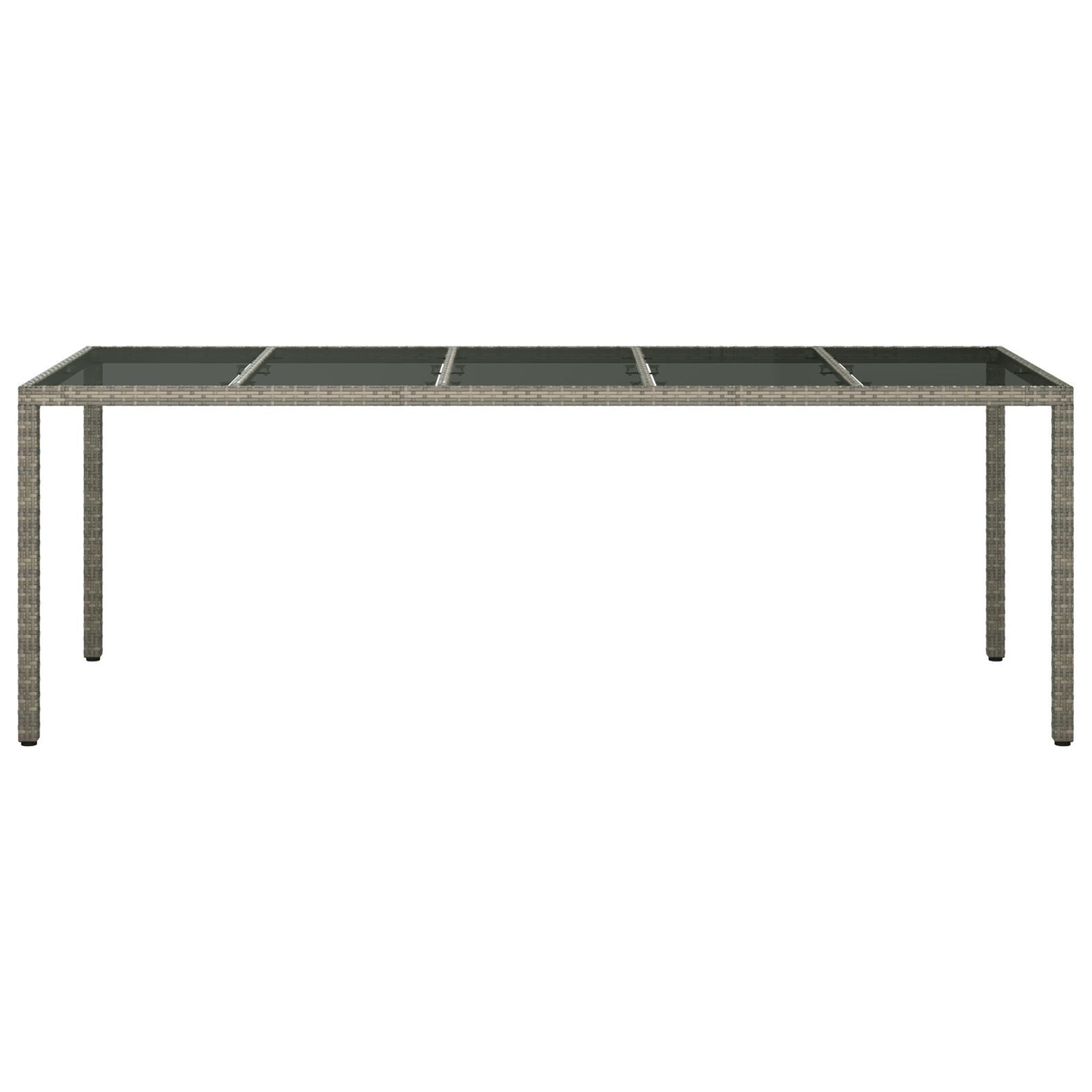 HKH Mesa de Jantar de Jardim Cinza Vime Pe - Cinzento