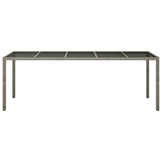 HKH Mesa de Jantar de Jardim Cinza Vime Pe - Cinzento