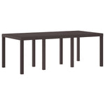 Mesa de Jardim HKH Marrom 200x100x73 Cm em Rattan Sintético - Castanho