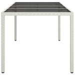 HKH 5 Pcs Conjunto de Bar P/ Jardim C/ Almofadões Vime Pe Cinzento - Cinzeto