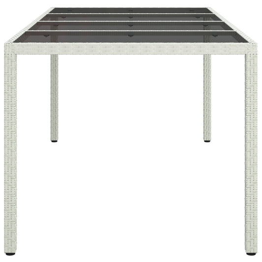 HKH 5 Pcs Conjunto de Bar P/ Jardim C/ Almofadões Vime Pe Cinzento - Cinzeto