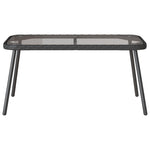 Mesa de Café HKH Preta Vime Sintético - Preto