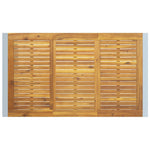 Mesa de Jantar Ao Ar Livre HKH Cinza 140x80x75 Cm Aço e Madeira Sólida de Acácia - Cinzento