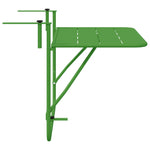 HKH Mesa Dobrável de Varanda Aço - Verde