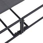 HKH Espreguiçadeira De Jardim - Antracite - - Aço & Textilene - Preto