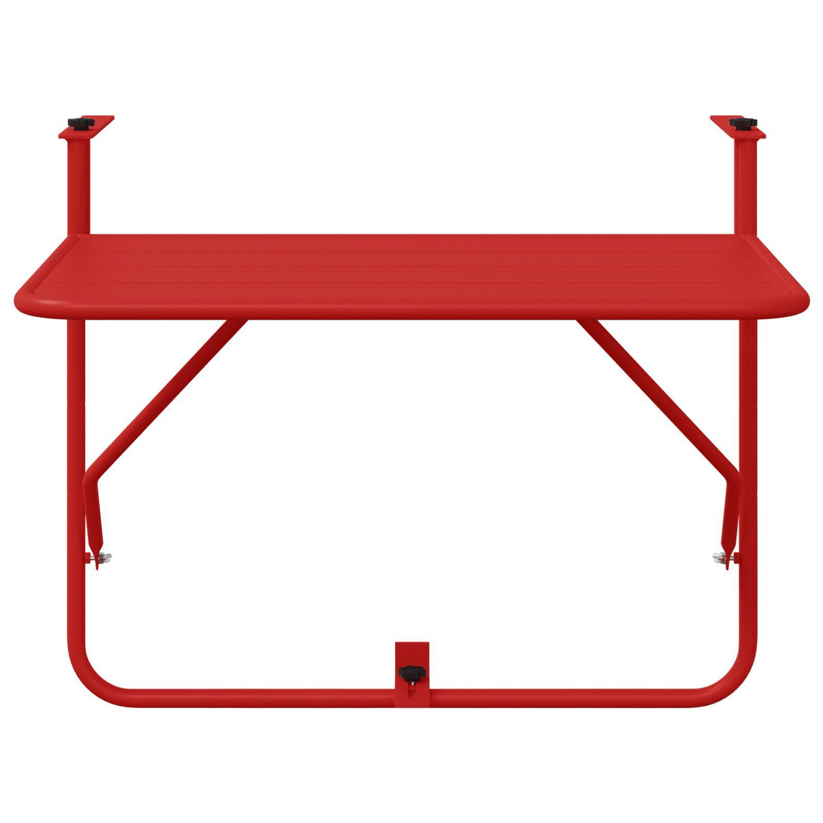Mesa de Balcão Suspensa HKH Dobrável Vermelha Aço - Vermelho