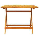 Conjunto de Jantar para o Jardim com 5 Peças - Madeira Sólida de Acácia - Castanho