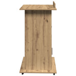 HKH Atril de Podio con Ruedas de Madera de Roble