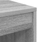 HKH Escritorio para computadora gris Sonoma MDF 100 x 40 x 76 cm