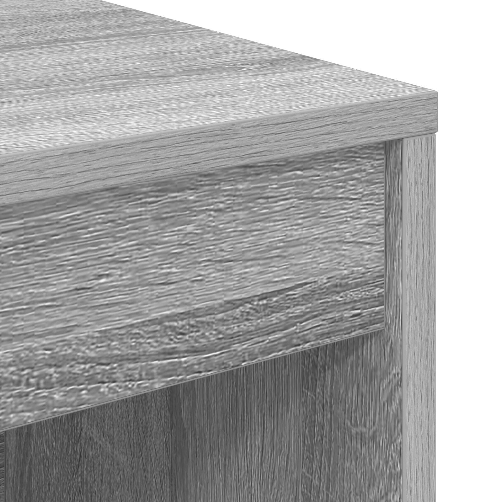 HKH Escritorio para computadora gris Sonoma MDF 100 x 40 x 76 cm