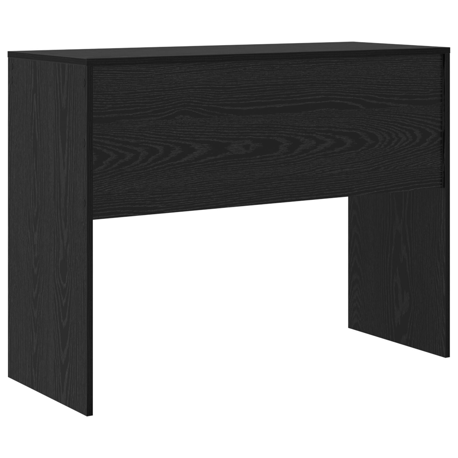 HKH Escritorio de Roble Roble Madera Contrachapada - Negro