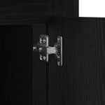 HKH Escritorio con almacenaje Roble Negro Madera de Ingeniería