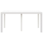 HKH Mesa de Jardim Branca 150x100x73 Cm em Rattan Sintético - Branco