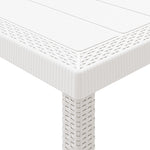 HKH Conjunto de Jantar de 9 Peças em Rattan da - Branco