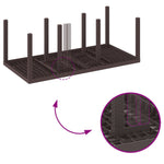 Mesa de Jardim HKH Marrom 200x100x73 Cm em Rattan Sintético - Castanho