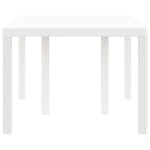 HKH Mesa de Jardim Branca 150x100x73 Cm em Rattan Sintético - Branco