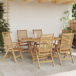 HKH 8 Pcs Conjunto Lounge de Jardim C/ Almofadões Pvc - Preto