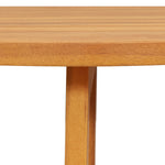 HKH Mesa de Jardim Dobrável Meia-retangular 78x46x75 Cm Madeira Sólida de Acácia - Castanho