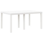HKH Conjunto de Jantar de 5 Peças com Almofadas Ratan Plástico - Branco